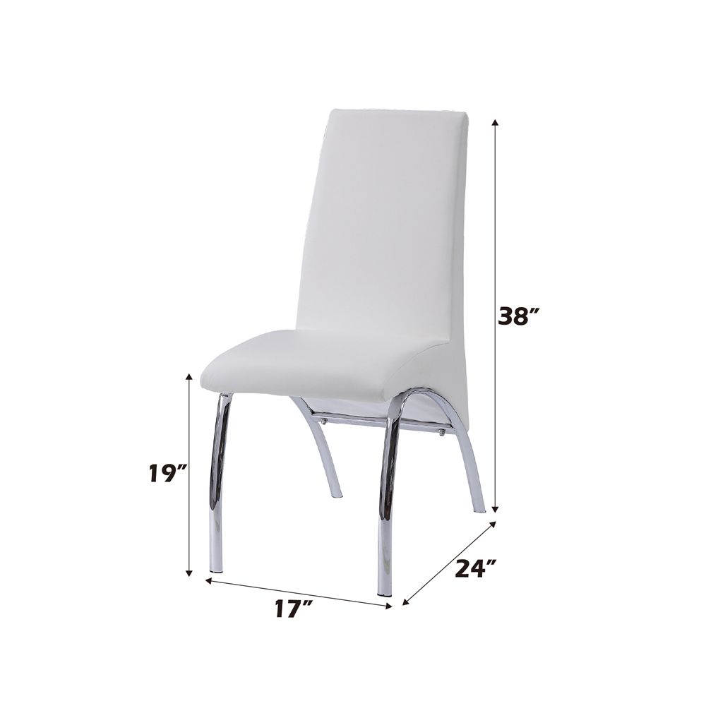 Pervis Side Chair (Set-2) – dimensions diagram