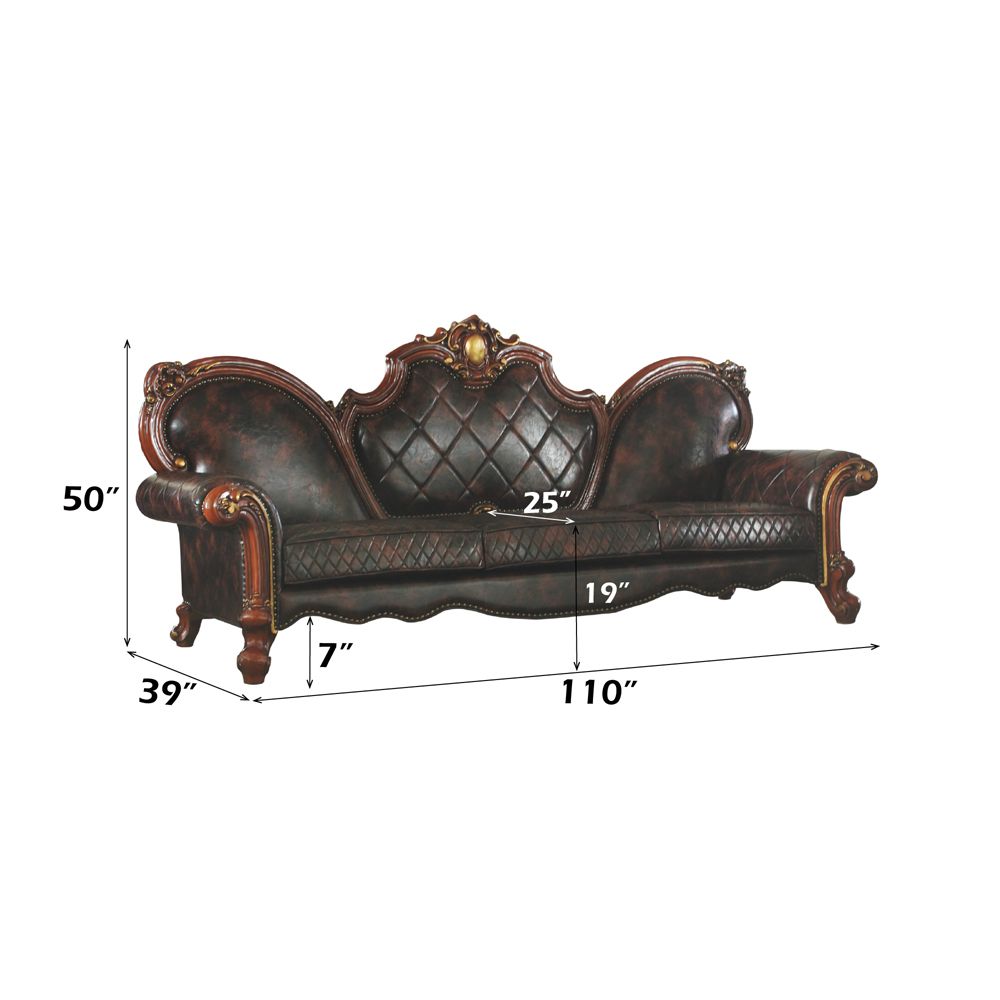 Picardy Oversized Sofa with 5 Pillows