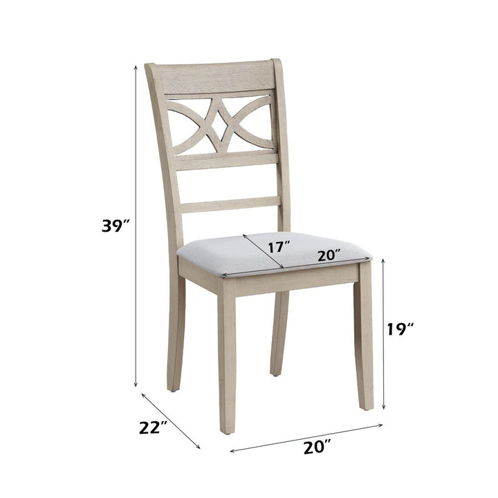 Ferris Side Chair (Set-2) – dimensions diagram