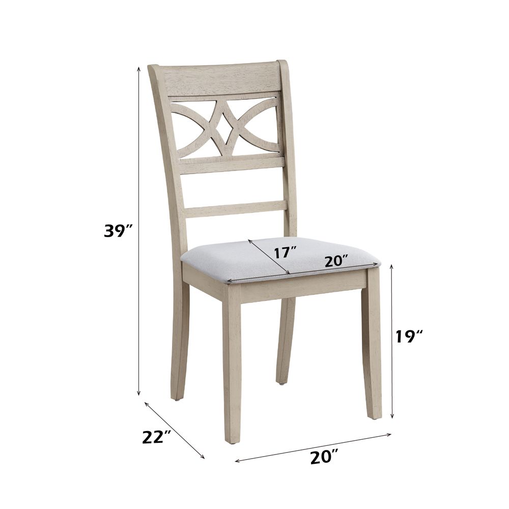 Ferris Side Chair (Set-2) – dimensions diagram