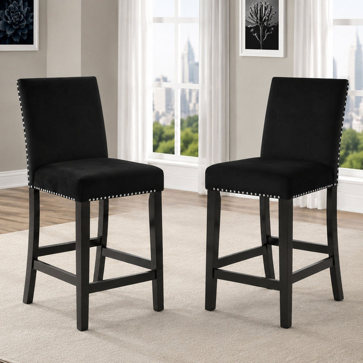 Celeste Counter Height Chair-Black (2 Per Carton)