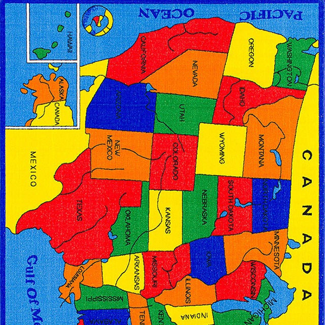 Abbey Area Rug, Us Map