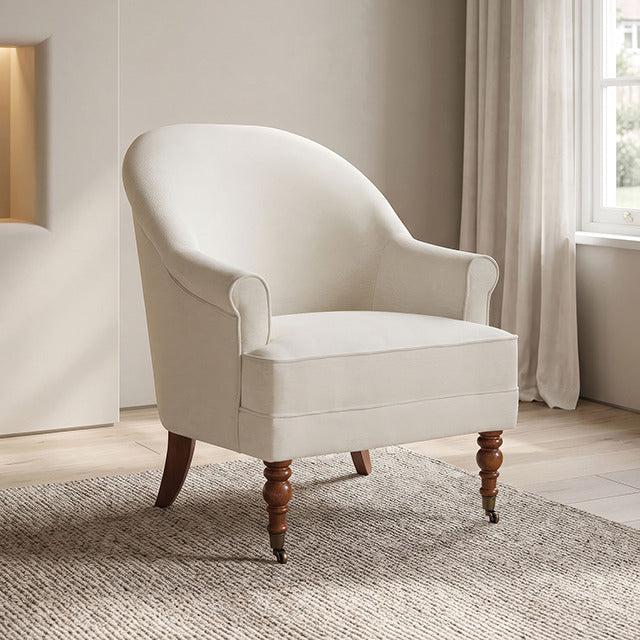 Raelyn Accent Chair, Cotton Fog - view 5