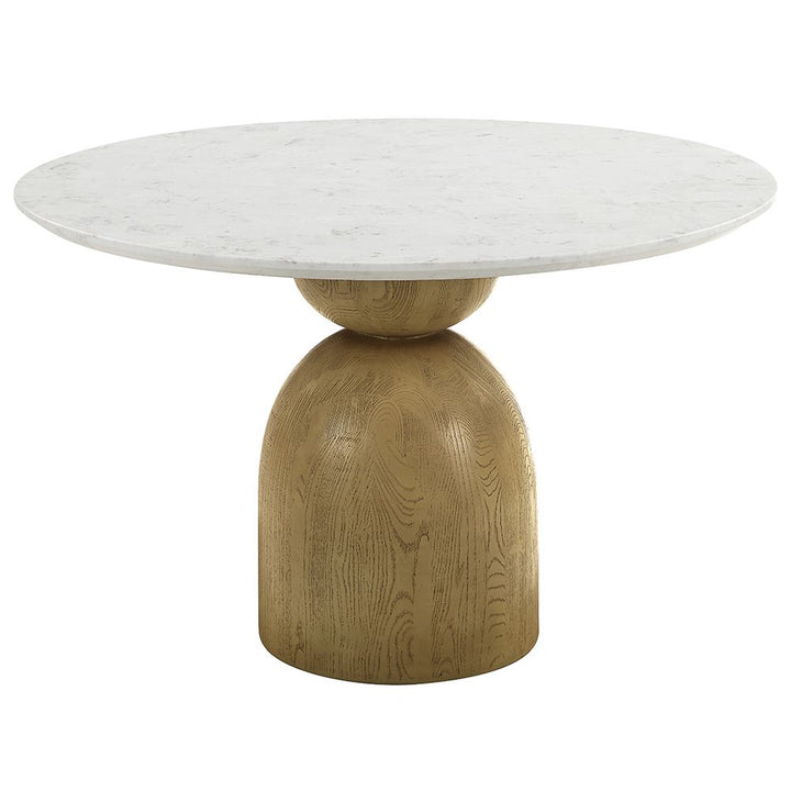 Kala Round Dining Table with Marble Top
