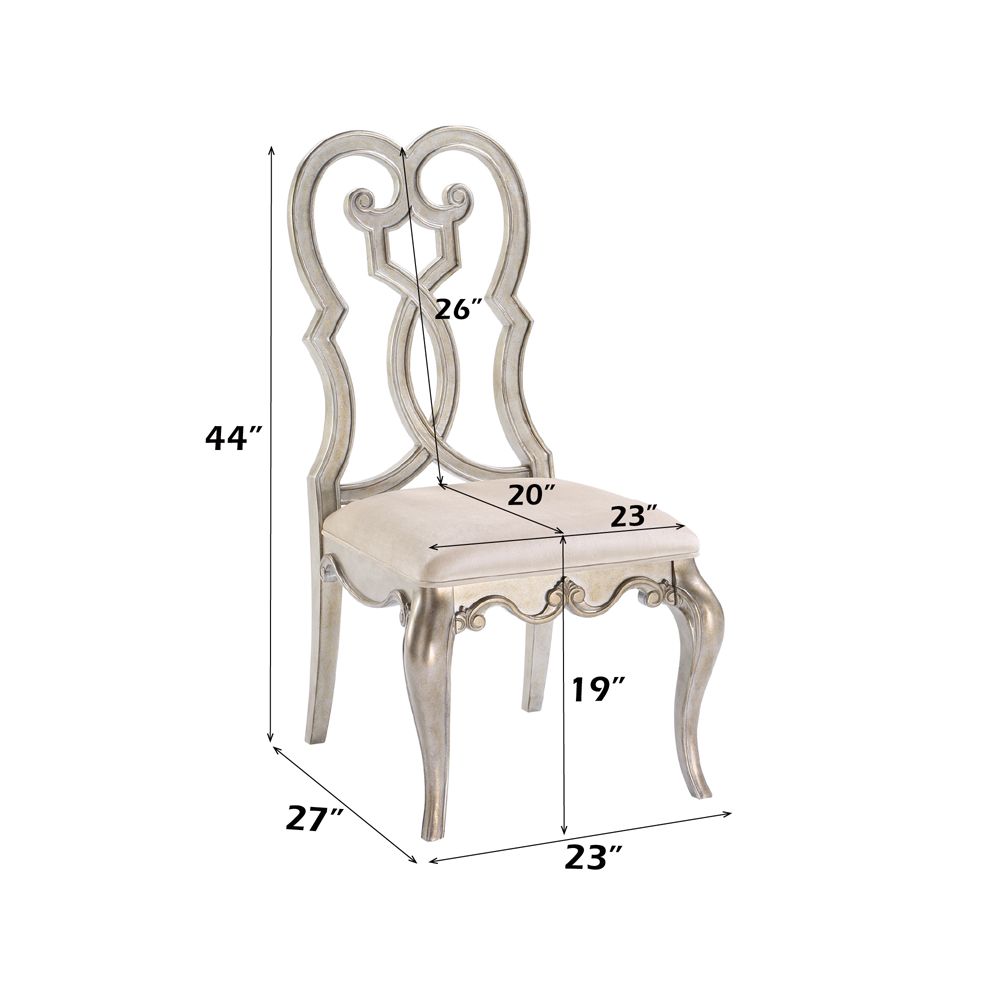 Esteban Side Chair (Set-2) – dimensions diagram