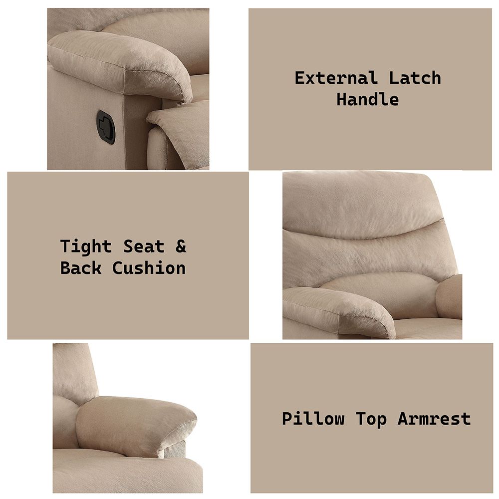 Arcadia Motion Recliner – features callout