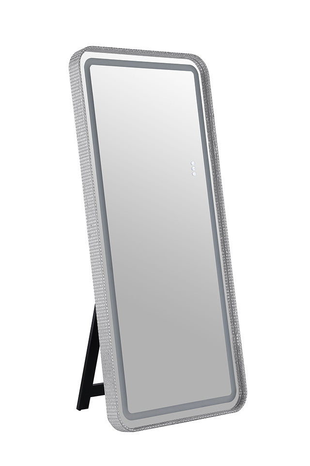 Kiley Floor Mirror, Silver - view 2