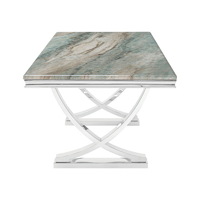 Wettingen Coffee Table, Green/Chrome - view 3
