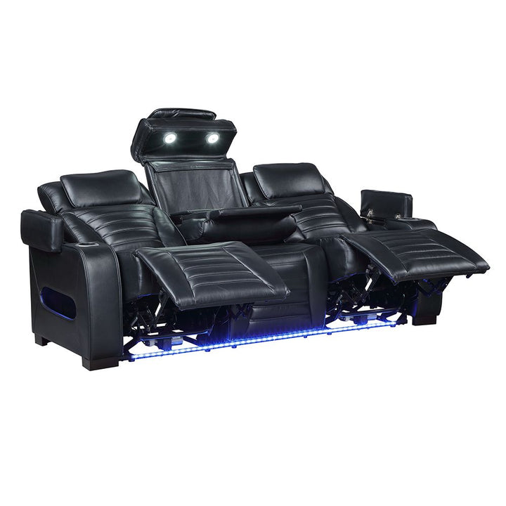 Ephron Power Motion Sofa W/Dropdown Table, Wireless Charging, Reading Light, Power Headrests &amp; LED – view 2