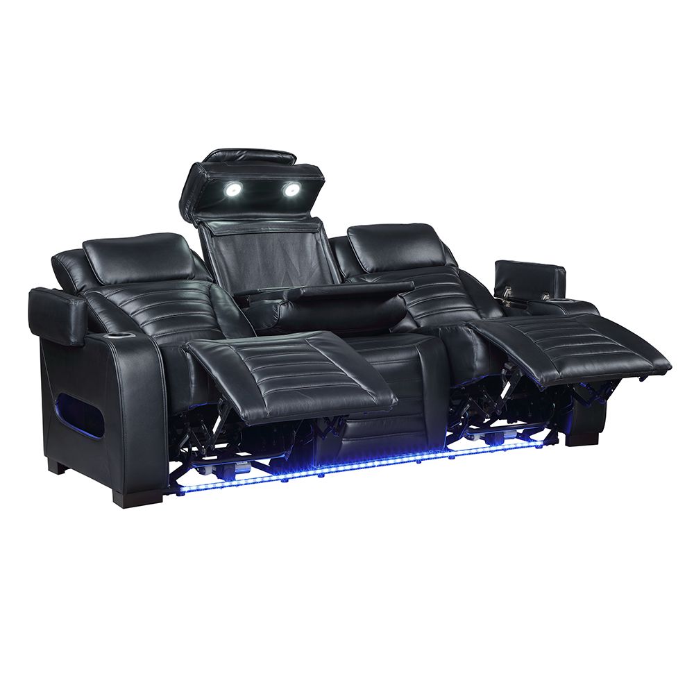 Ephron Power Motion Sofa W/Dropdown Table, Wireless Charging, Reading Light, Power Headrests & LED – view 2