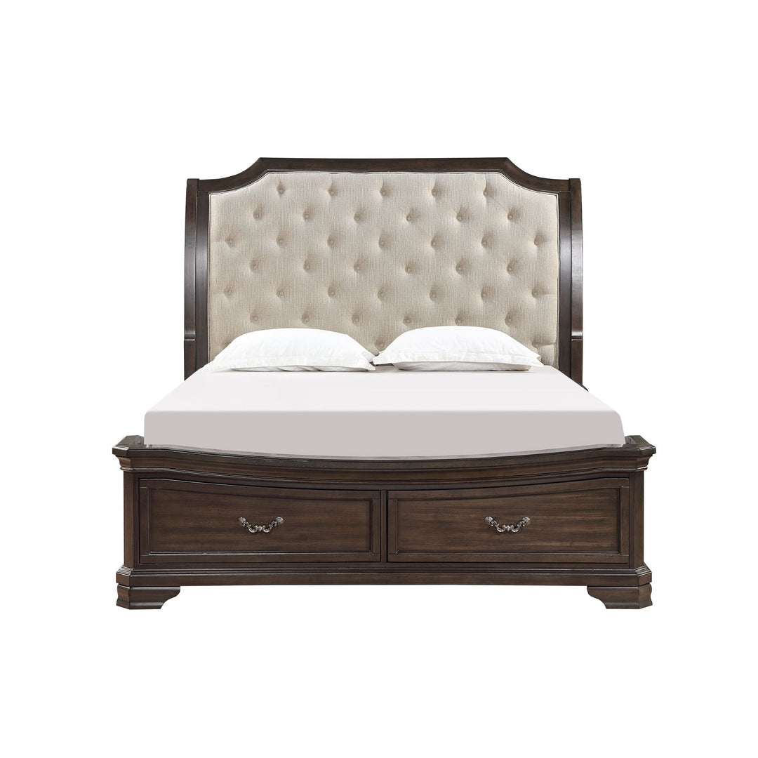 Lyndhurst 6''6" K Stg Footboard & Slats- Walnut