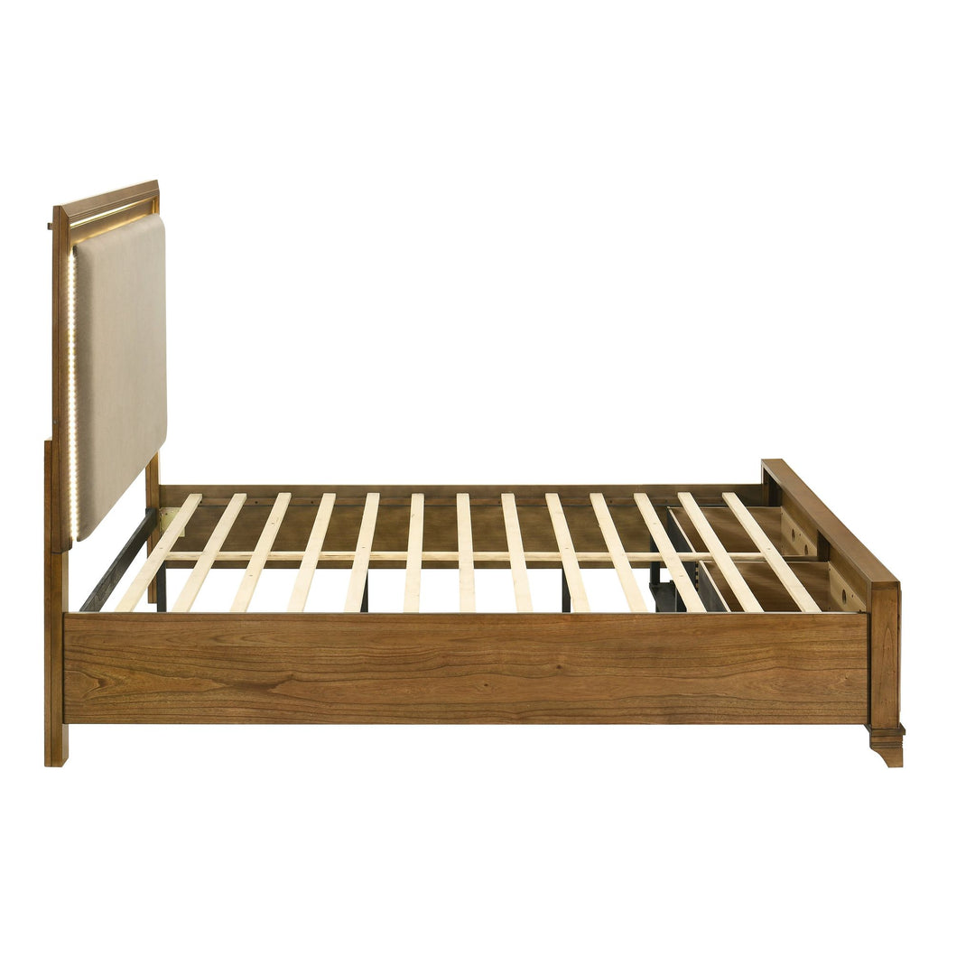 Talcott 5/0 Q Lighted  Headboard- Honey