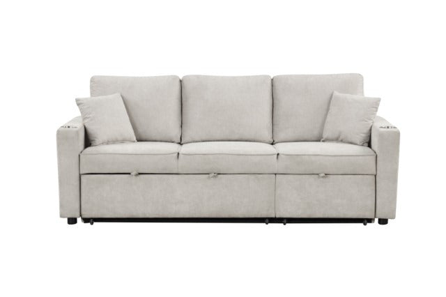 Kendal Sleeper Sofa Sectional, Beige - view 2