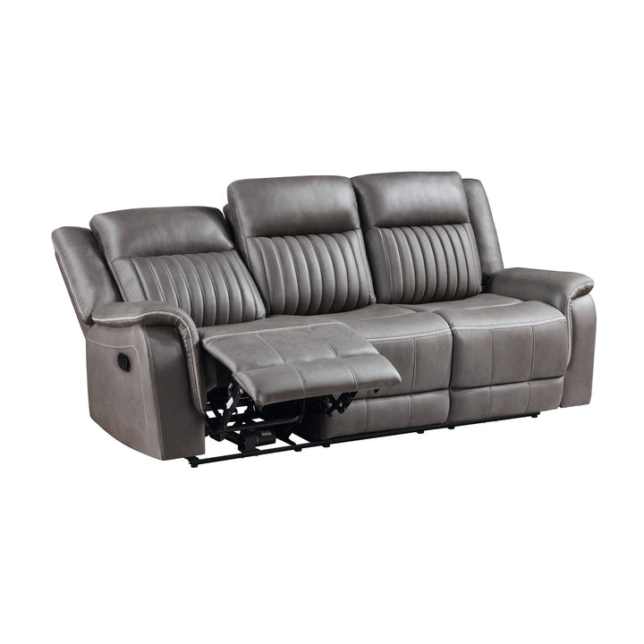 Enzo  Sofa W/dual Recliner- Gray