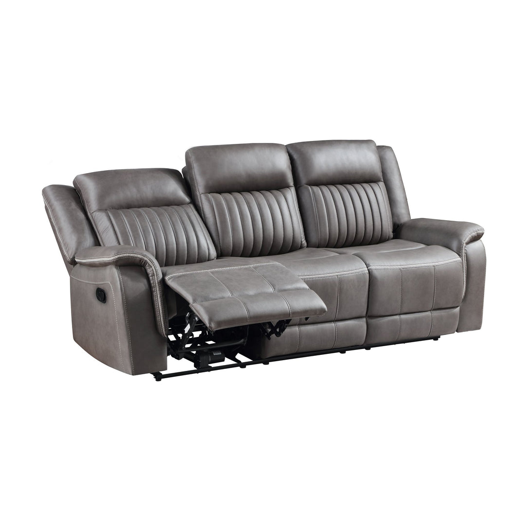 Enzo  Sofa W/dual Recliner- Gray