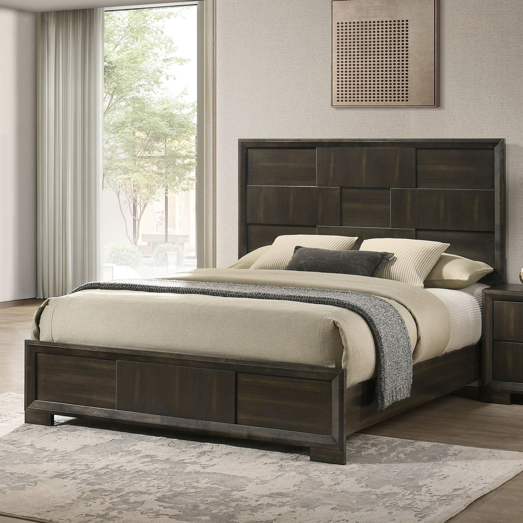 Langston  6/6 K Panel Headboard, Footboard & Slat Kit-Espress
