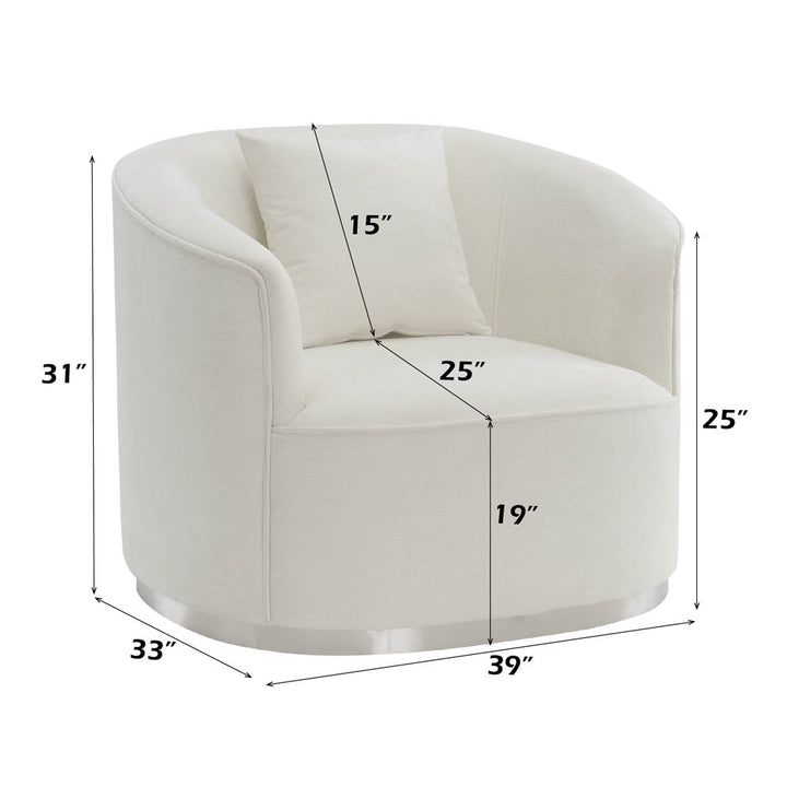 Odette Chair W/Pillow – dimensions diagram