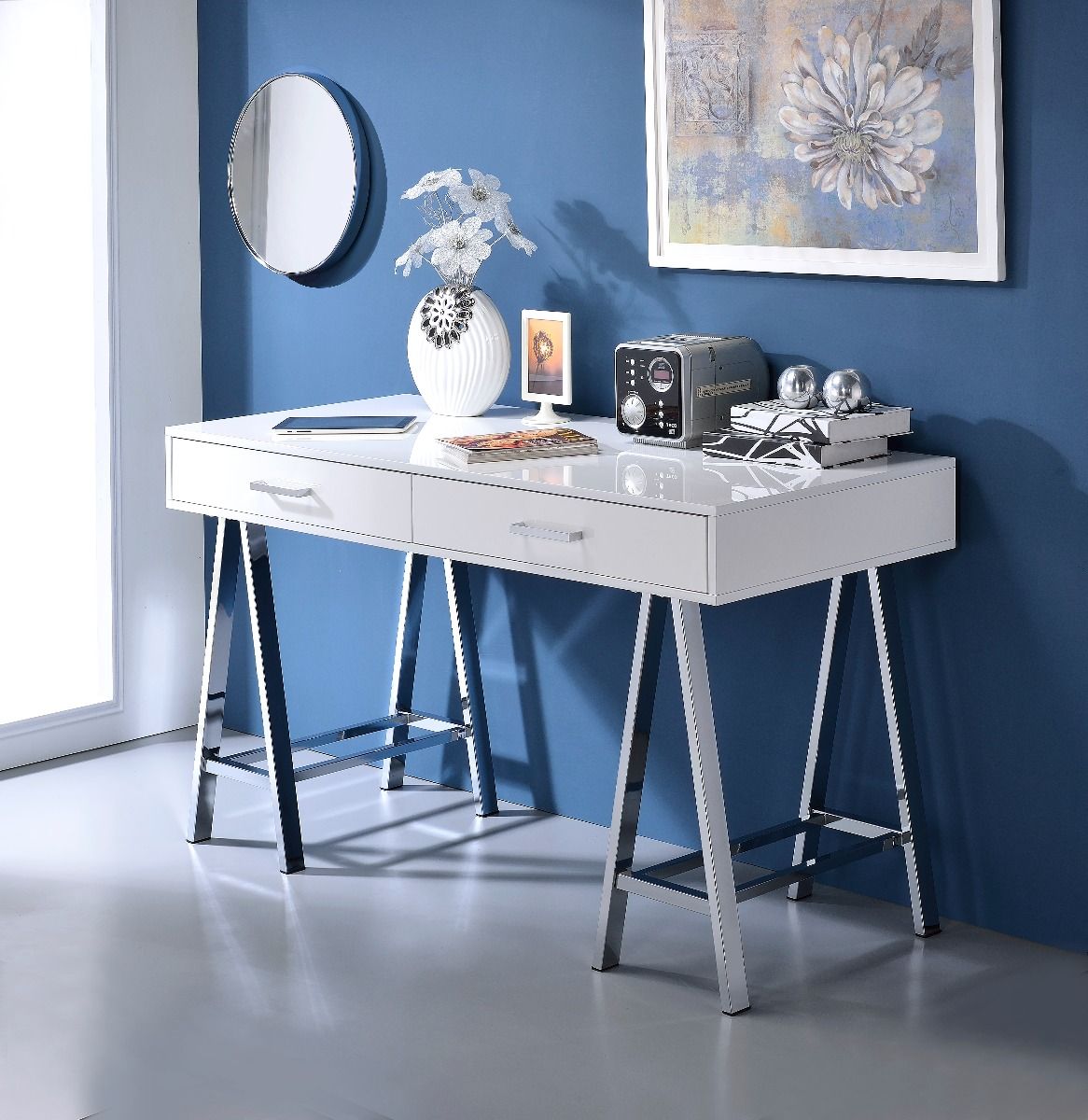 Coleen Writing Desk with USB