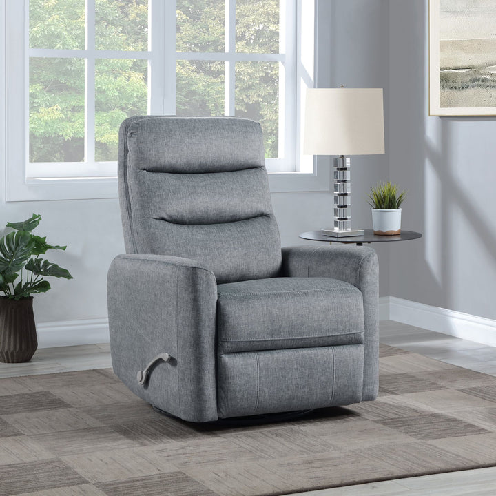 Takami Swivel Recliner-Granite Poly
