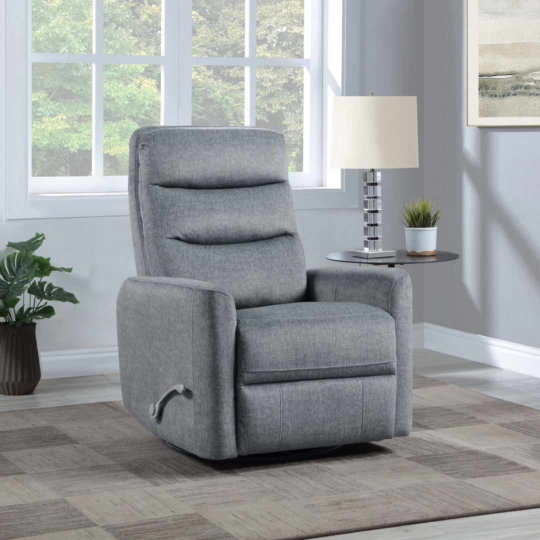 Takami Swivel Recliner-Granite Poly