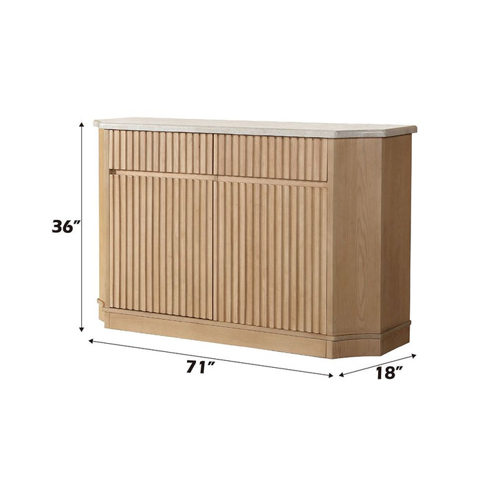 Qwin Server W/Marble Top – dimensions diagram