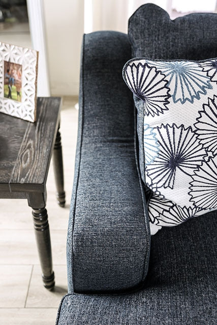 Sonora Loveseat, Dark Navy - view 7