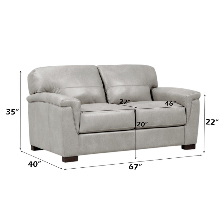 Cornelia Loveseat – dimensions diagram