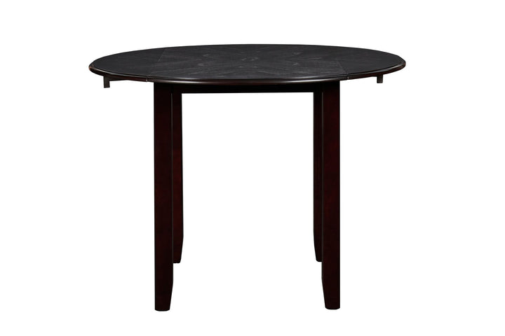 Gia 3 Pc 42" Drop Leaf Dining Table &amp; 2 Chairs-Ebony