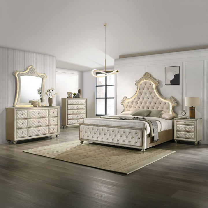 Lucienne Queen Bed W/LED – view 4