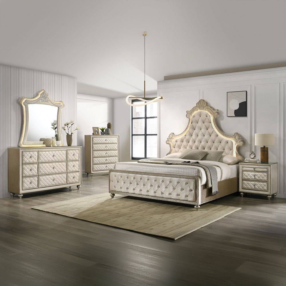 Lucienne Queen Bed W/LED – view 4