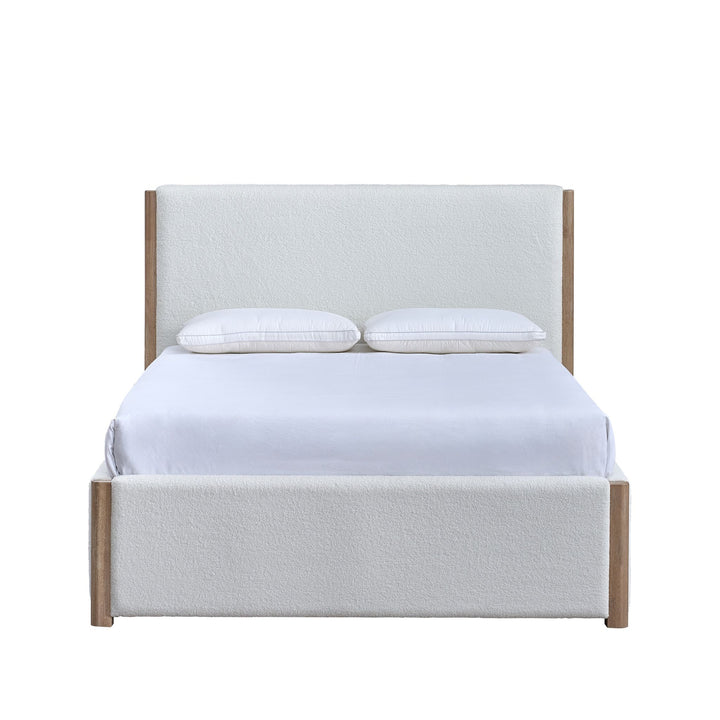 Anika 6/0 WK Upholstered Footboard &amp; Roll Out Slat Kit-White