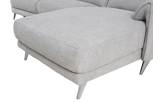 Brande Power Sectional, Right Chaise, Light Gray - view 3