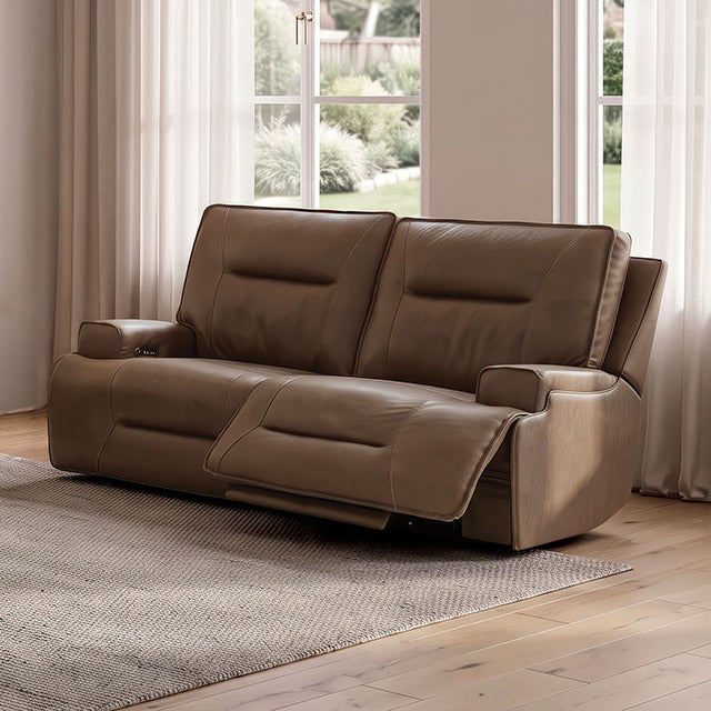 Dallas Oversized Power Loveseat, Cocoa Brown - view 7