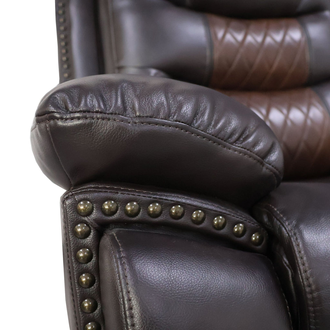 Nikko Glider Recliner W/pwr Fr-Brown