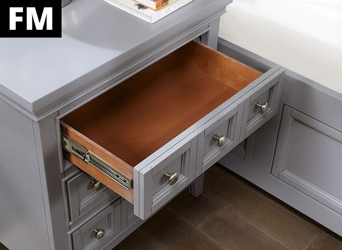 Castlile Night Stand, Gray - view 4