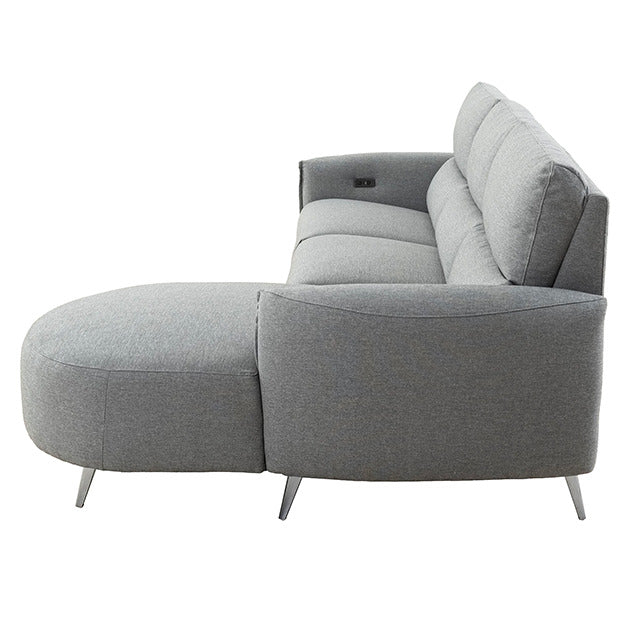Galten Power Sectional, Gray - view 5