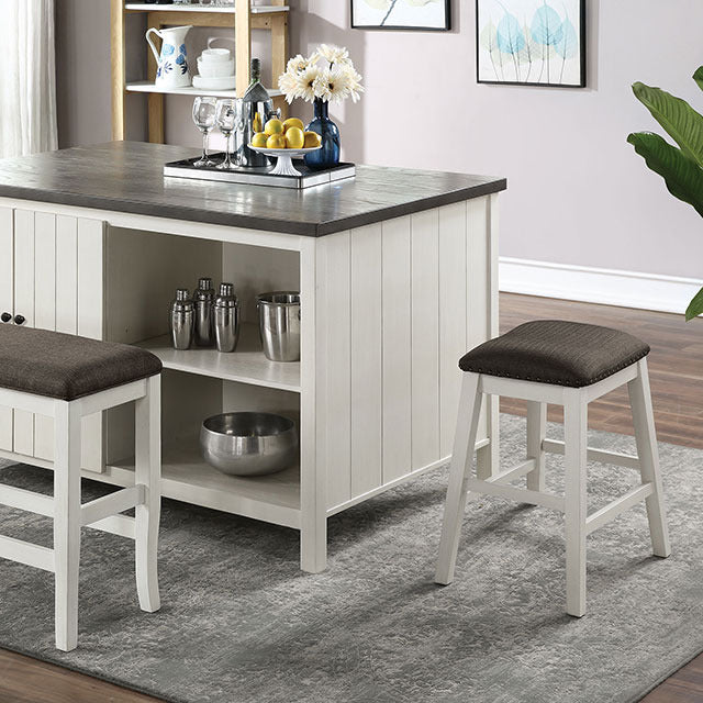 Heidelberg 4 Pc Counter Ht Table Set W/ Bench