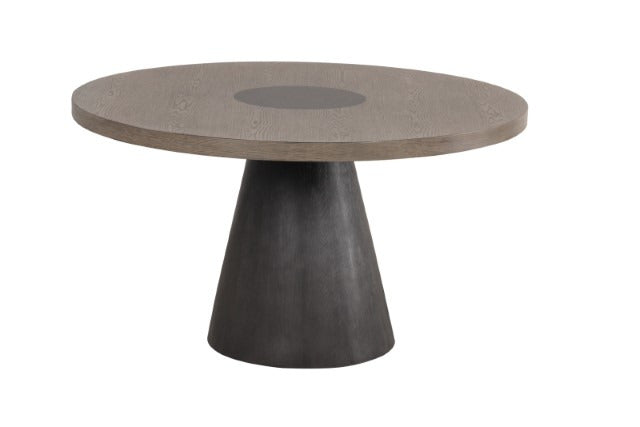 Broager 5 Pc Dining Table Set, Rustic Oak/Dark Walnut