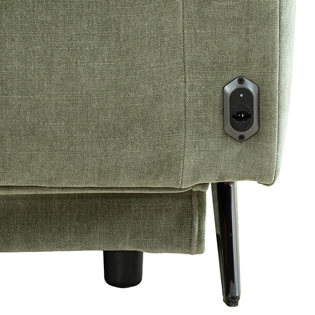 Morley Power Sofa + Loveseat, Sage Green - view 9