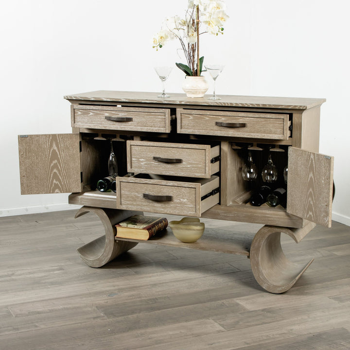 Gwendolyn Server-Cerused Taupe