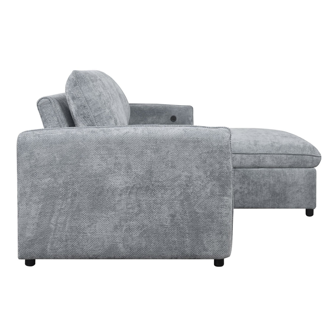 Finn Storage Chaise-Gray
