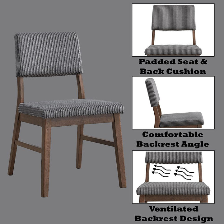 Seda Side Chair (Set-2) – features callout