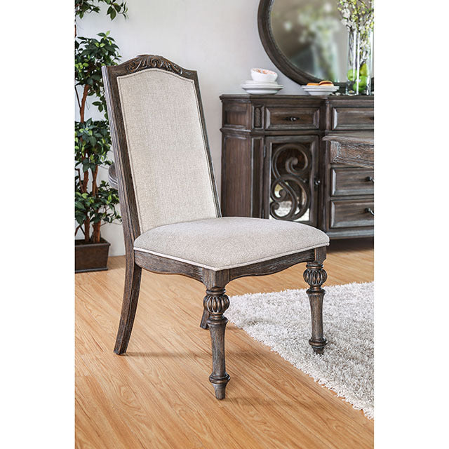 Arcadia Side Chair, Rustic Natural Tone/Ivory - view 2