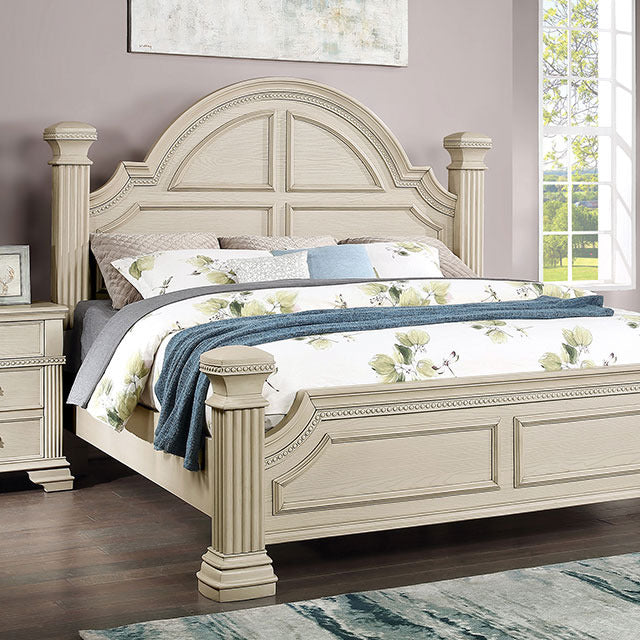 Pamphilos Bed, Antique White