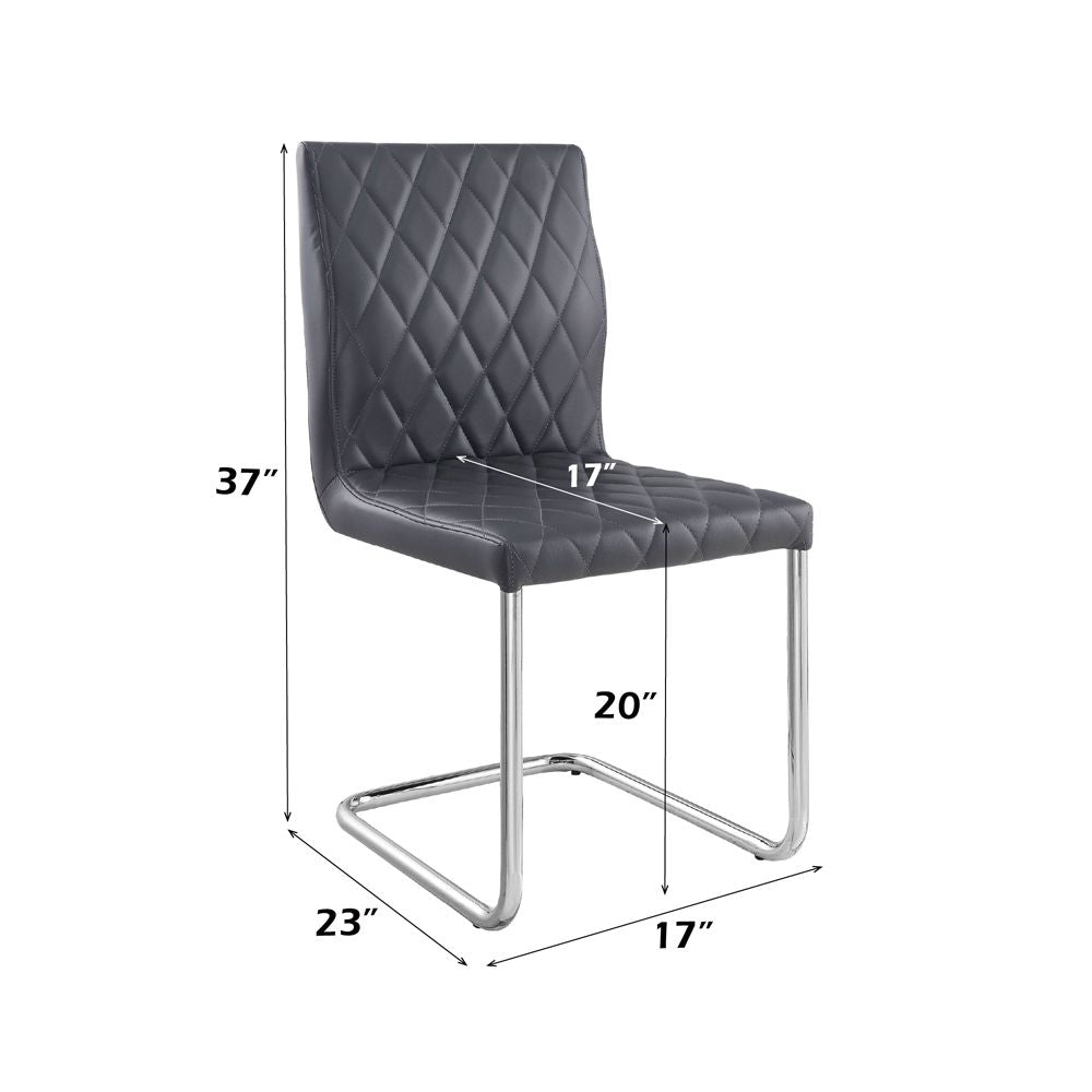Ansonia Side Chair (Set-2) – dimensions diagram
