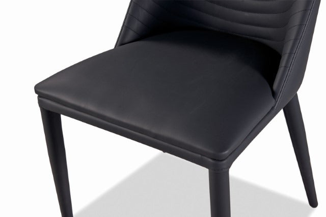 Lenvik Side Chair, Black/White - view 5
