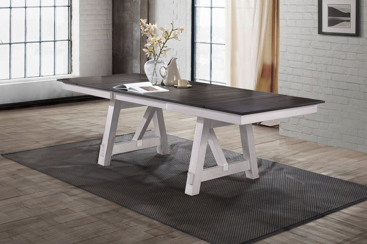 Maisie Dining Table Top-White/brown (1 Of 2)