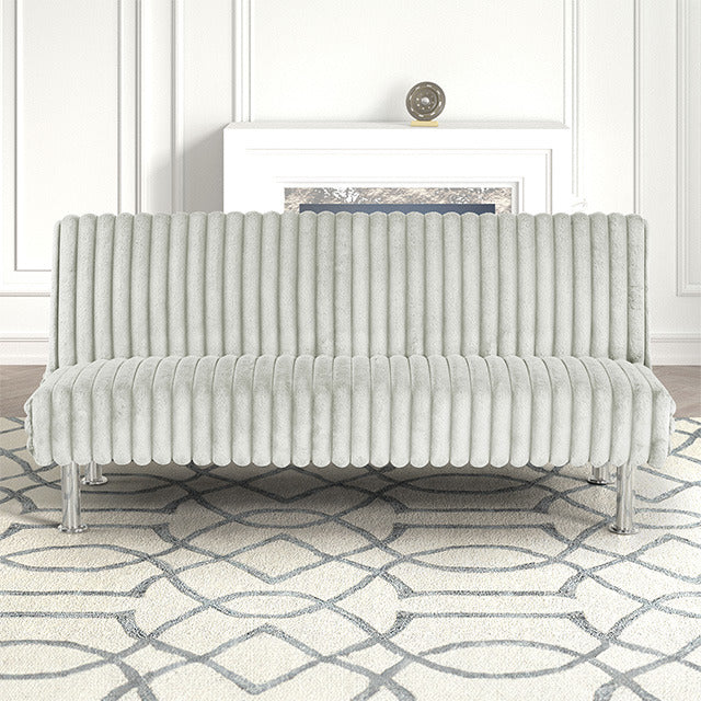 Hinwil Futon Sofa Bed, Light Gray - view 3