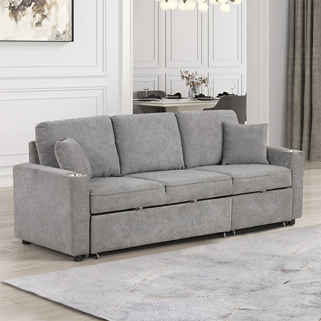 Kendal Sleeper Sofa Sectional, Gray - view 3