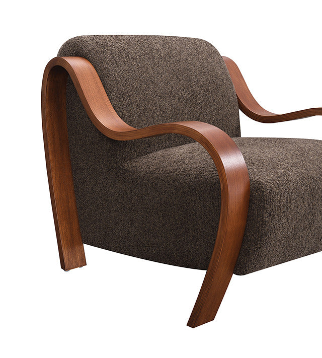 Niari Accent Chair, Deep Brown - view 6